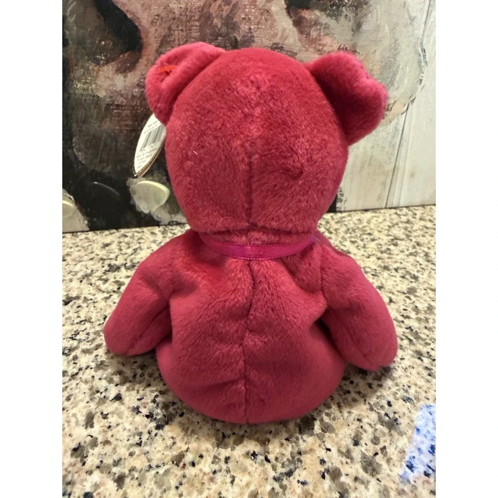RARE Ty Valentina Beanie Baby Bear with Tag Errors Retired